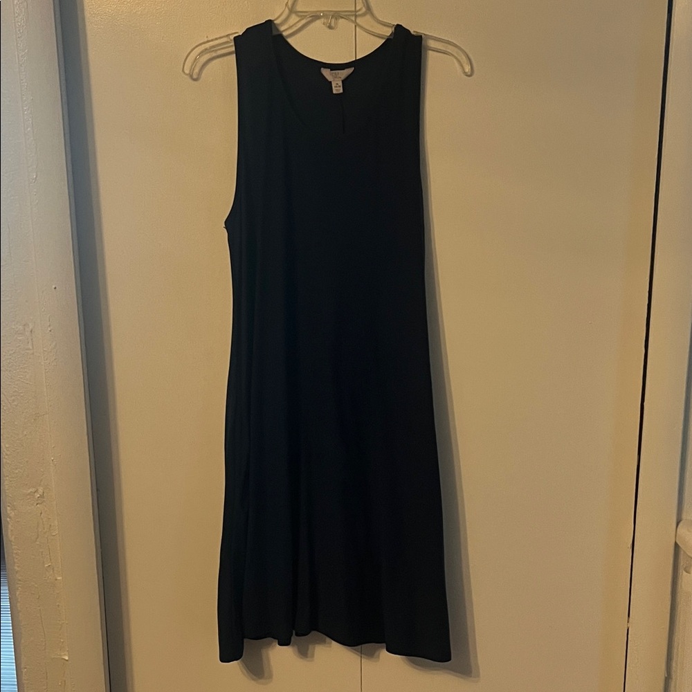Time and Tru Black Midi Dress